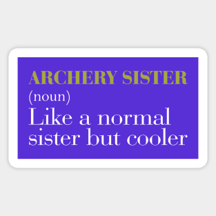 Archery Sister Sticker
